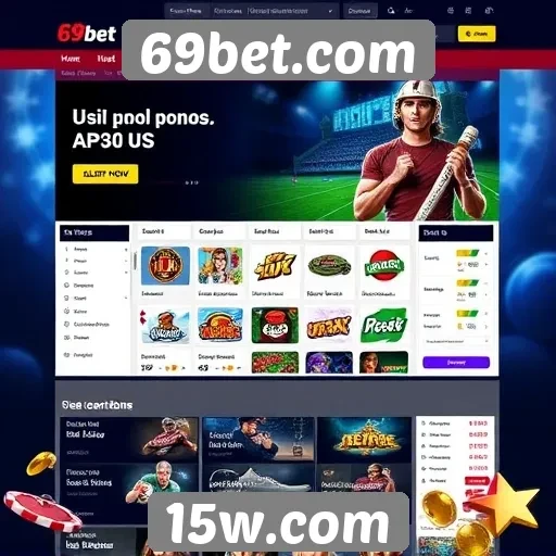 Usabilidade e design do site 69bet.com